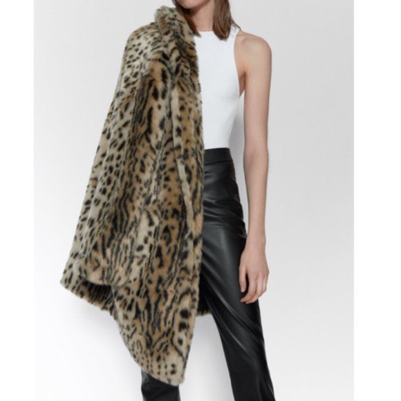 🐯NWT Zara Animal (Leopard) Print Coat 🐯 - Picture 6 of 8